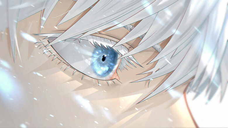 Ảnh đôi mắt của Gojo Satoru